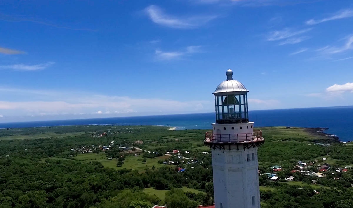 Cape bojeador lighthouse in burgos ilocos norte philippines